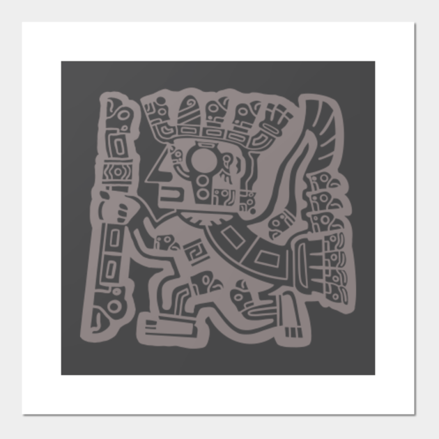 Viracocha the Creator God Aztec Posters and Art Prints TeePublic